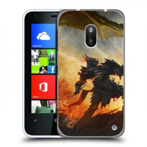 Дизайнерский пластиковый чехол для Nokia Lumia 620 Skyrim