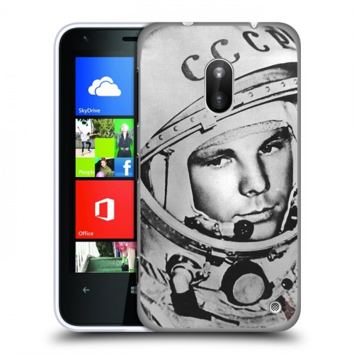 Дизайнерский силиконовый чехол для Nokia Lumia 620 Юрий Гагарин