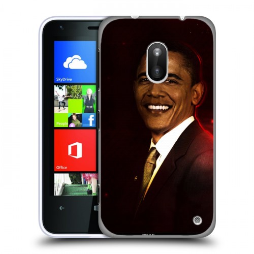 Дизайнерский пластиковый чехол для Nokia Lumia 620 Барак Обама