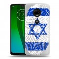 Дизайнерский силиконовый чехол для Motorola Moto G7 Флаг Израиля