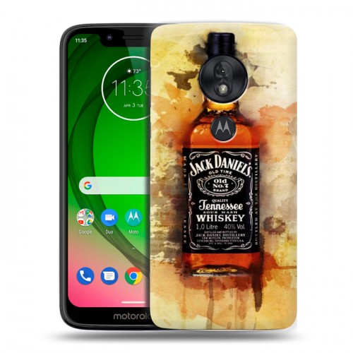 Дизайнерский пластиковый чехол для Motorola Moto G7 Play Jack Daniels