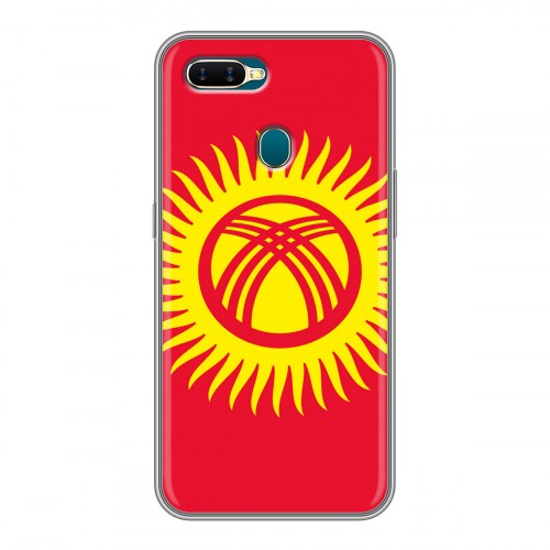 Дизайнерский пластиковый чехол для OPPO AX7 флаг Киргизии
