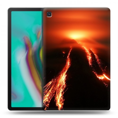 Дизайнерский силиконовый чехол для Samsung Galaxy Tab S5e вулкан