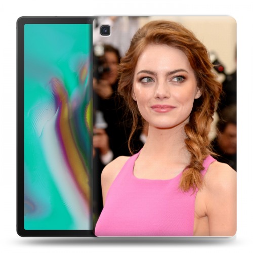 Дизайнерский силиконовый чехол для Samsung Galaxy Tab S5e Эмма Стоун