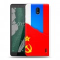 Дизайнерский силиконовый чехол для Nokia 1 Plus Флаг СССР 