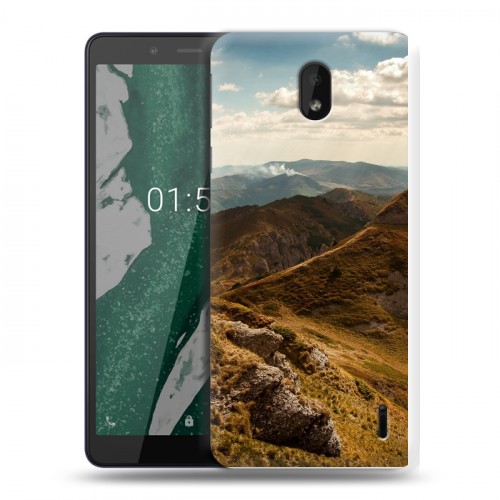 Дизайнерский силиконовый чехол для Nokia 1 Plus горы