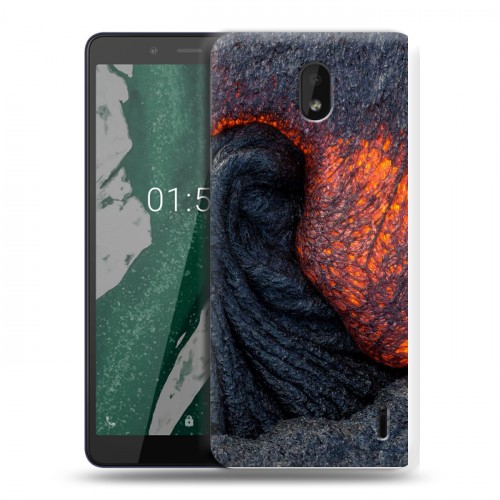 Дизайнерский силиконовый чехол для Nokia 1 Plus вулкан