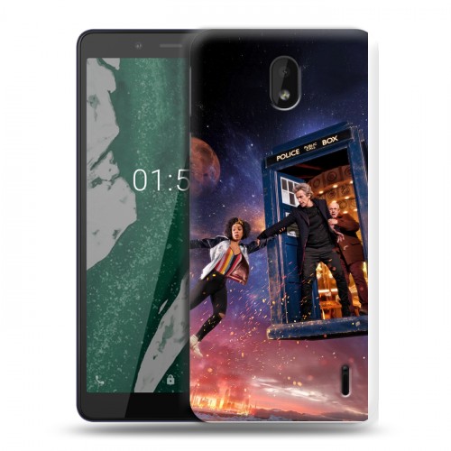 Дизайнерский силиконовый чехол для Nokia 1 Plus Доктор Кто
