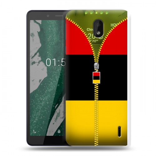 Дизайнерский силиконовый чехол для Nokia 1 Plus Флаг Германии