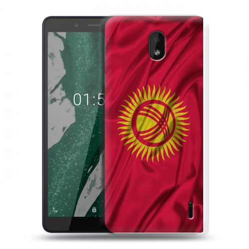 Дизайнерский силиконовый чехол для Nokia 1 Plus Флаг Киргизии
