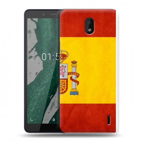 Дизайнерский силиконовый чехол для Nokia 1 Plus Флаг Испании