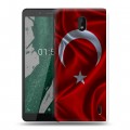 Дизайнерский силиконовый чехол для Nokia 1 Plus Флаг Турции