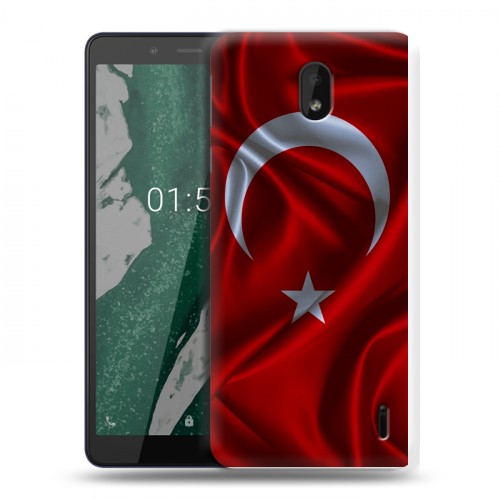 Дизайнерский силиконовый чехол для Nokia 1 Plus Флаг Турции