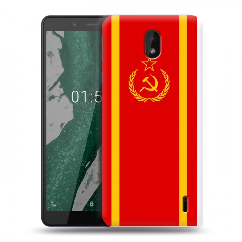 Дизайнерский силиконовый чехол для Nokia 1 Plus Флаг СССР