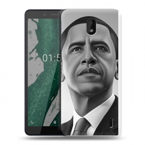 Дизайнерский силиконовый чехол для Nokia 1 Plus Барак Обама
