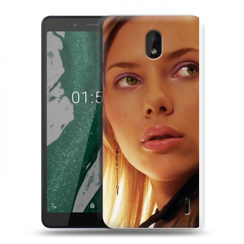 Дизайнерский силиконовый чехол для Nokia 1 Plus Скарлет Йохансон