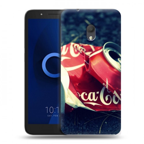 Дизайнерский пластиковый чехол для Alcatel 1C (2019) Coca-cola