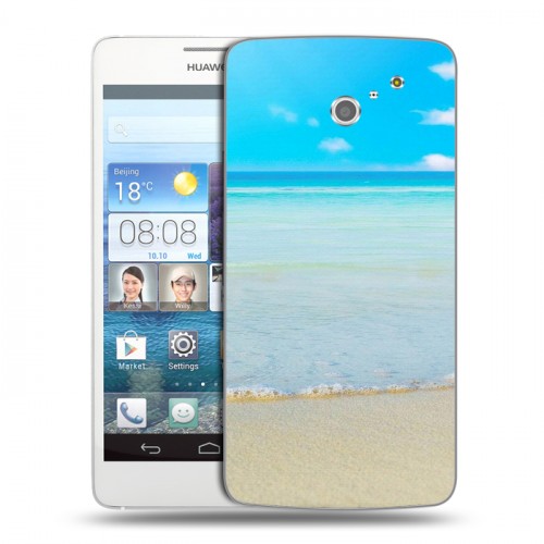 Дизайнерский пластиковый чехол для Huawei Ascend D2 пляж