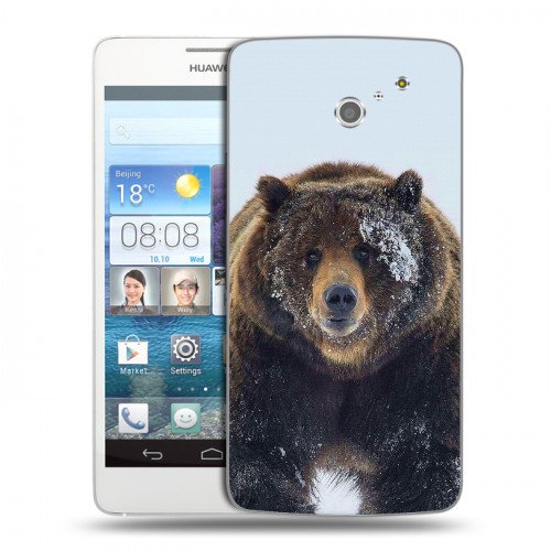 Дизайнерский пластиковый чехол для Huawei Ascend D2 Медведь