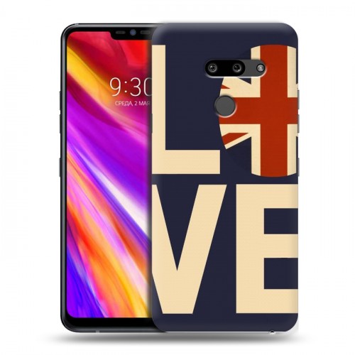 Дизайнерский пластиковый чехол для LG G8 ThinQ Флаг Британии