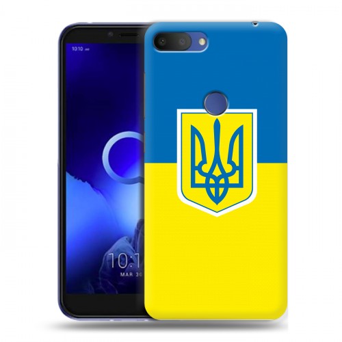 Дизайнерский пластиковый чехол для Alcatel 1S (2019) Флаг Украины
