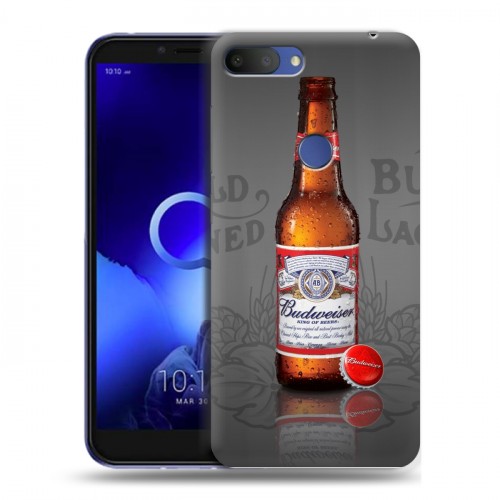 Дизайнерский пластиковый чехол для Alcatel 1S (2019) Budweiser