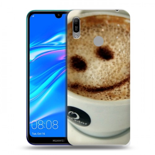 Дизайнерский пластиковый чехол для Huawei Y6 (2019) Кофе напиток