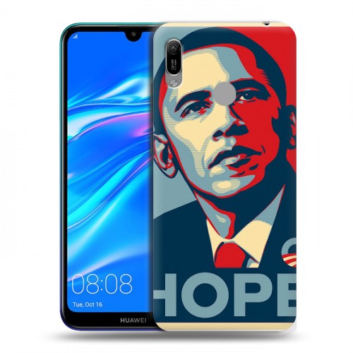 Дизайнерский пластиковый чехол для Huawei Y6 (2019) Барак Обама