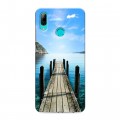 Дизайнерский пластиковый чехол для Huawei Y7 (2019) Озера
