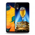Дизайнерский силиконовый чехол для Samsung Galaxy A30 Stella Artois