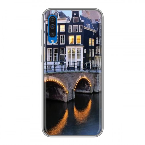 Дизайнерский силиконовый чехол для Samsung Galaxy A50 амстердам