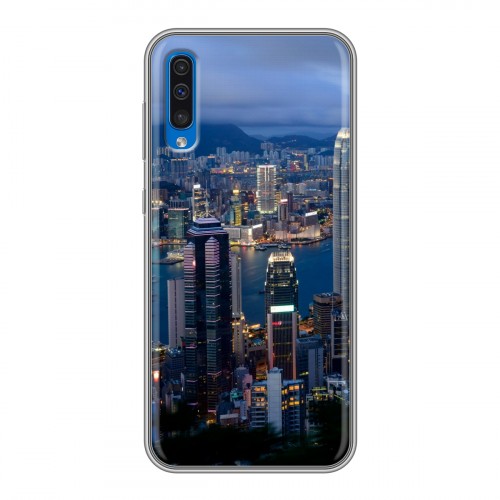 Дизайнерский пластиковый чехол для Samsung Galaxy A50 Гонконг