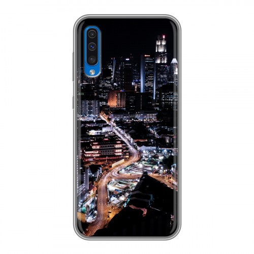 Дизайнерский силиконовый с усиленными углами чехол для Samsung Galaxy A50 Сингапур