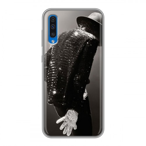 Дизайнерский пластиковый чехол для Samsung Galaxy A50 Майкл Джексон