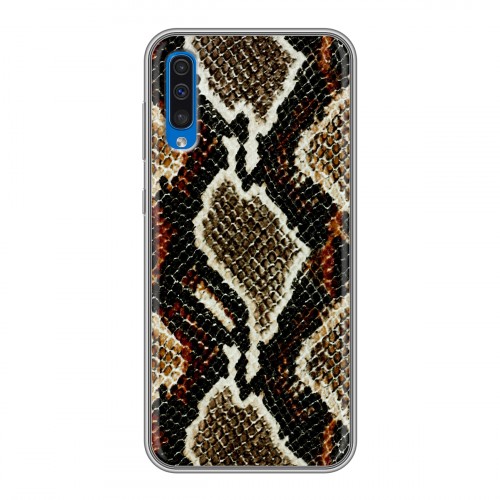 Дизайнерский силиконовый чехол для Samsung Galaxy A50 Кожа змей