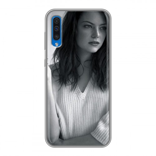 Дизайнерский силиконовый чехол для Samsung Galaxy A50 Эмма Стоун