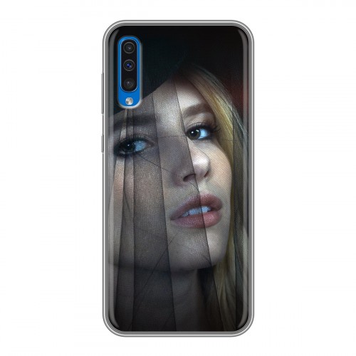 Дизайнерский силиконовый чехол для Samsung Galaxy A50 Эмма Робертс