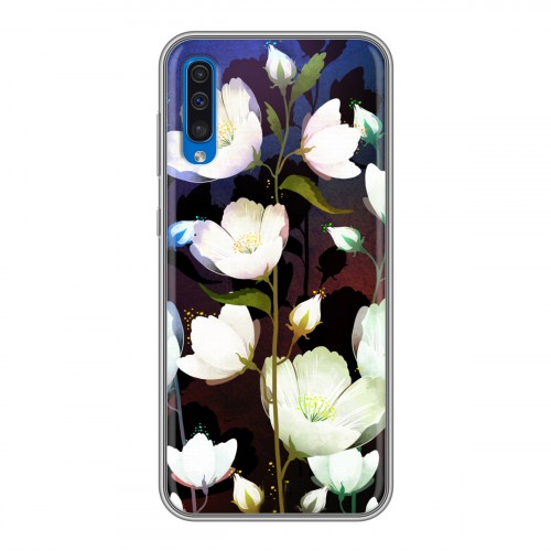 Дизайнерский силиконовый чехол для Samsung Galaxy A50 Органические цветы