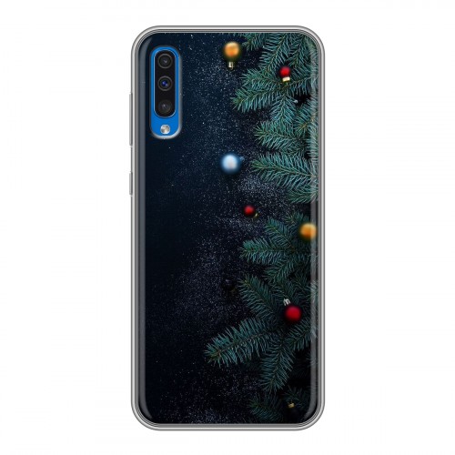 Дизайнерский силиконовый с усиленными углами чехол для Samsung Galaxy A50 Christmas 2020