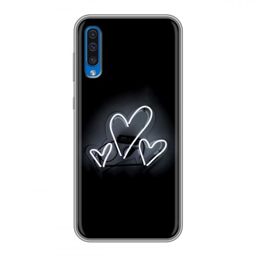 Дизайнерский пластиковый чехол для Samsung Galaxy A50 Неоновые образы
