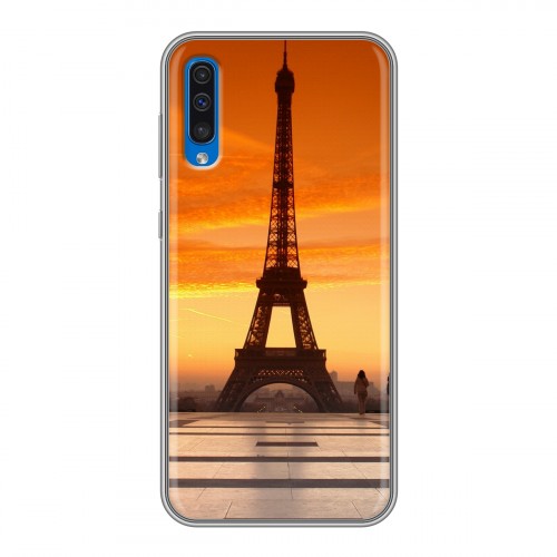 Дизайнерский силиконовый чехол для Samsung Galaxy A50 Париж