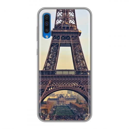 Дизайнерский пластиковый чехол для Samsung Galaxy A50 Париж