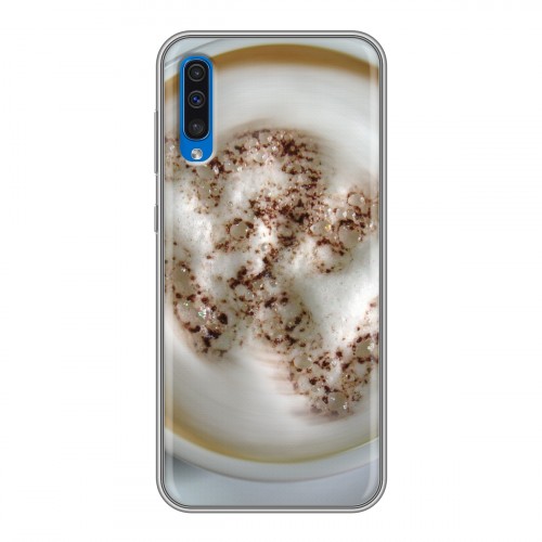 Дизайнерский силиконовый чехол для Samsung Galaxy A50 Кофе напиток