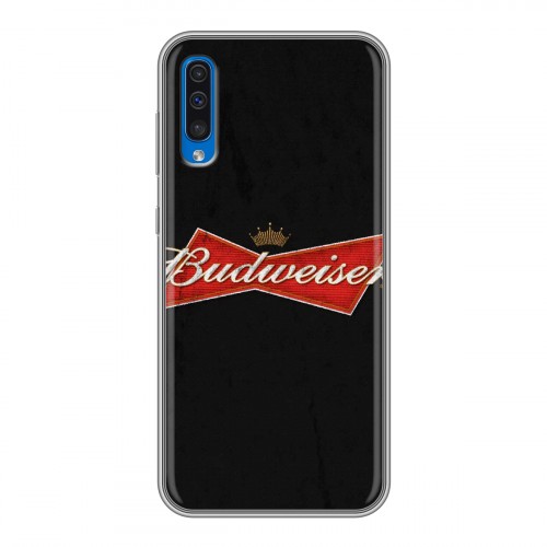 Дизайнерский силиконовый чехол для Samsung Galaxy A50 Budweiser
