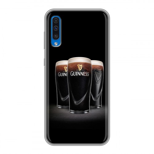 Дизайнерский силиконовый с усиленными углами чехол для Samsung Galaxy A50 Guinness
