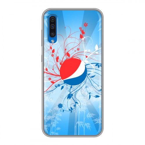 Дизайнерский силиконовый чехол для Samsung Galaxy A50 Pepsi