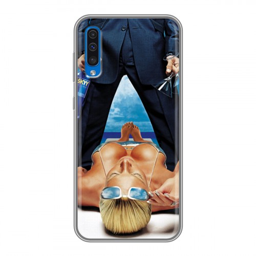 Дизайнерский силиконовый чехол для Samsung Galaxy A50 Skyy Vodka