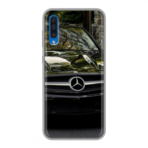 Дизайнерский силиконовый чехол для Samsung Galaxy A50 Mercedes
