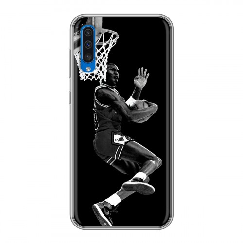 Дизайнерский силиконовый чехол для Samsung Galaxy A50 Майкл Джордан