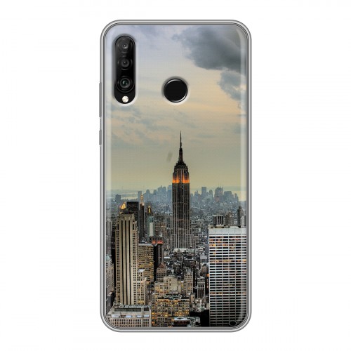 Дизайнерский силиконовый чехол для Huawei P30 Lite Нью-Йорк